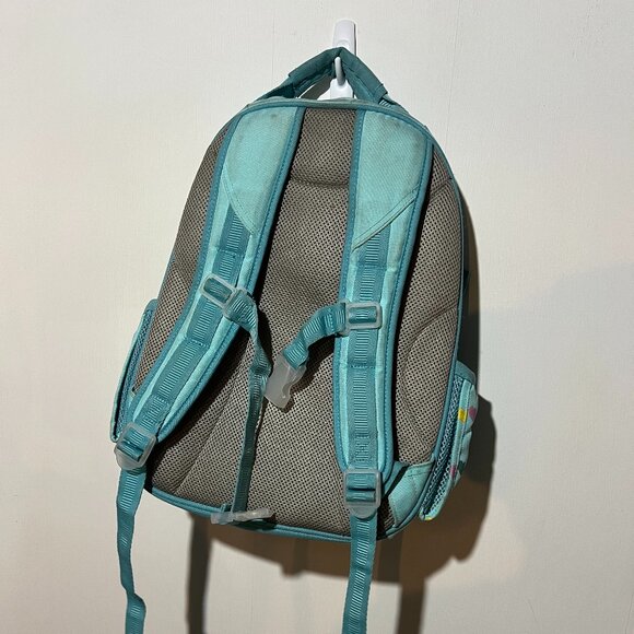 Pottery Barn Kids - 2 piece - Multi-sized Backpacks - Aqua Multi Heart - Picture 3 of 8